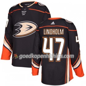 Anaheim Ducks Hampus Lindholm 47 Adidas 2017-2018 Zwart Authentic Shirt - Mannen